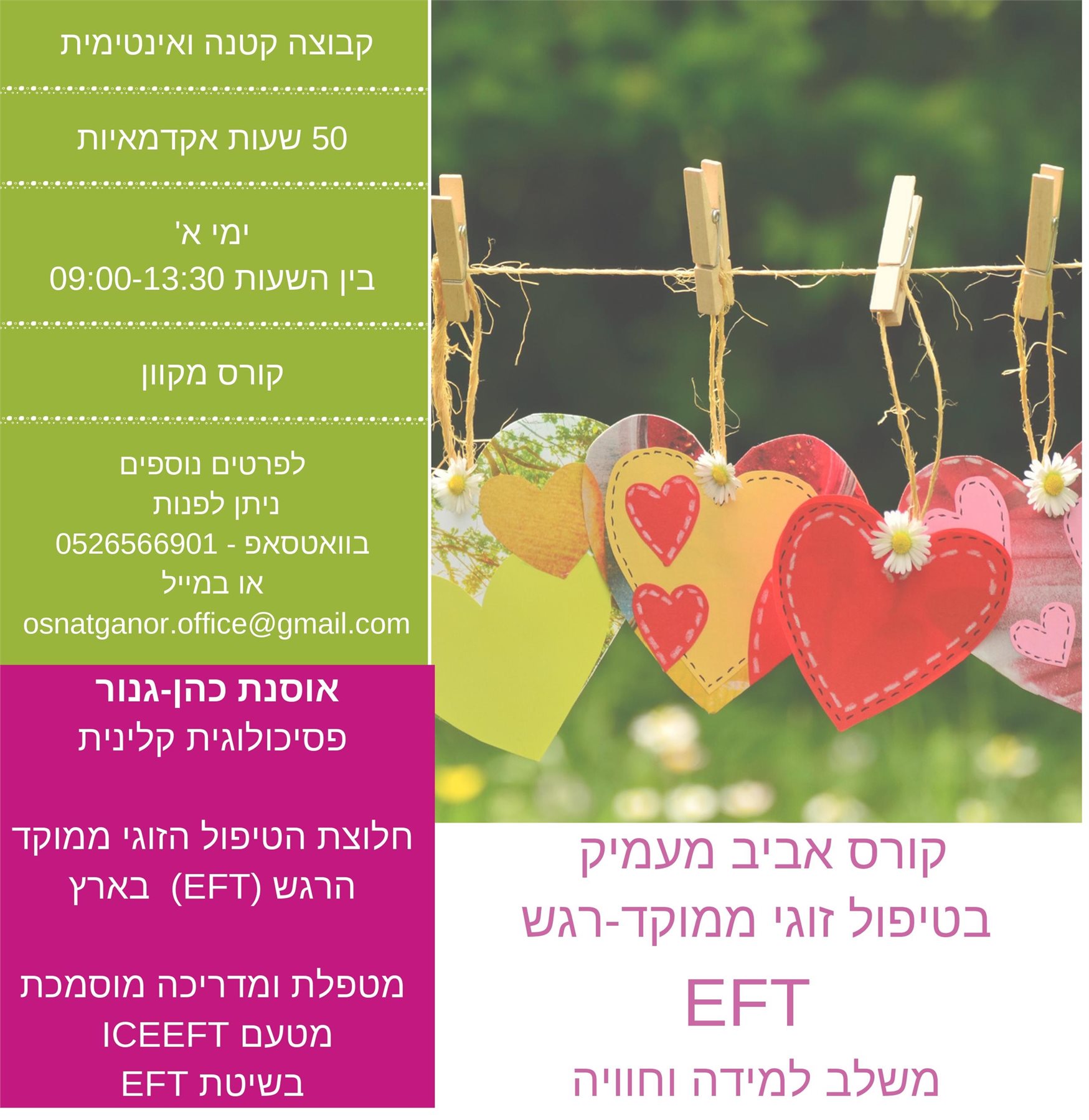קורס eft אסנת כהן גנור